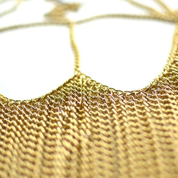 Cosplay / Belly Dancer Face Chainmail Mask - Picture 3 of 7